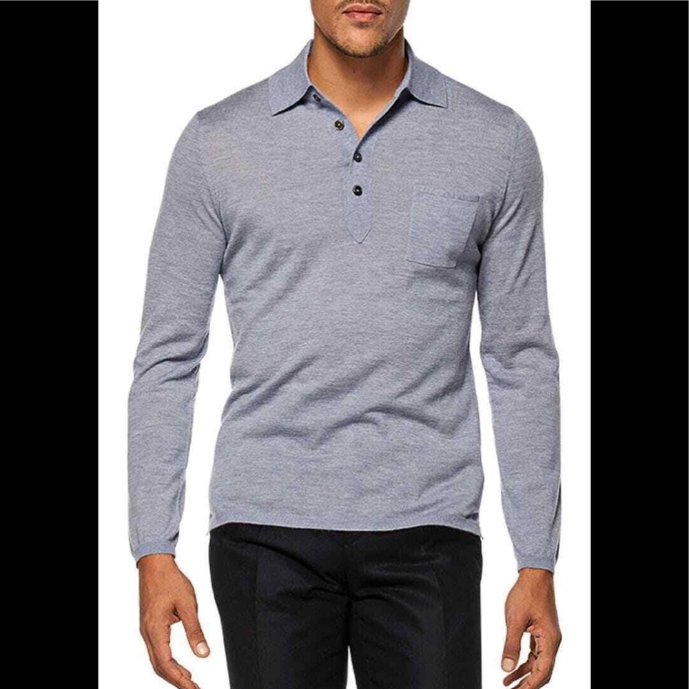 Suitsupply JORT long sleeve cashmere polo